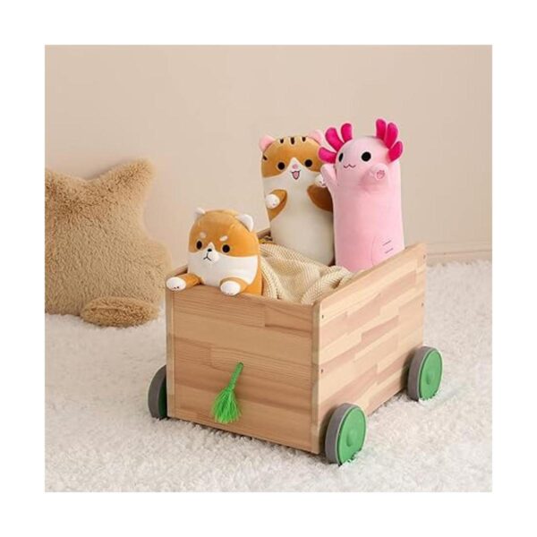 PEACH CAT Almohada de peluche de axolote largo rosa de 20