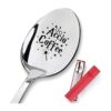 PZJIEAN Accio Coffee Cuchara de acero inoxidable grabada_1
