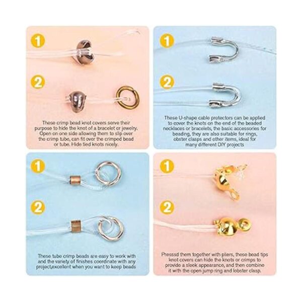 2220 cuentas engarzadas para hacer joyas cubiertas de