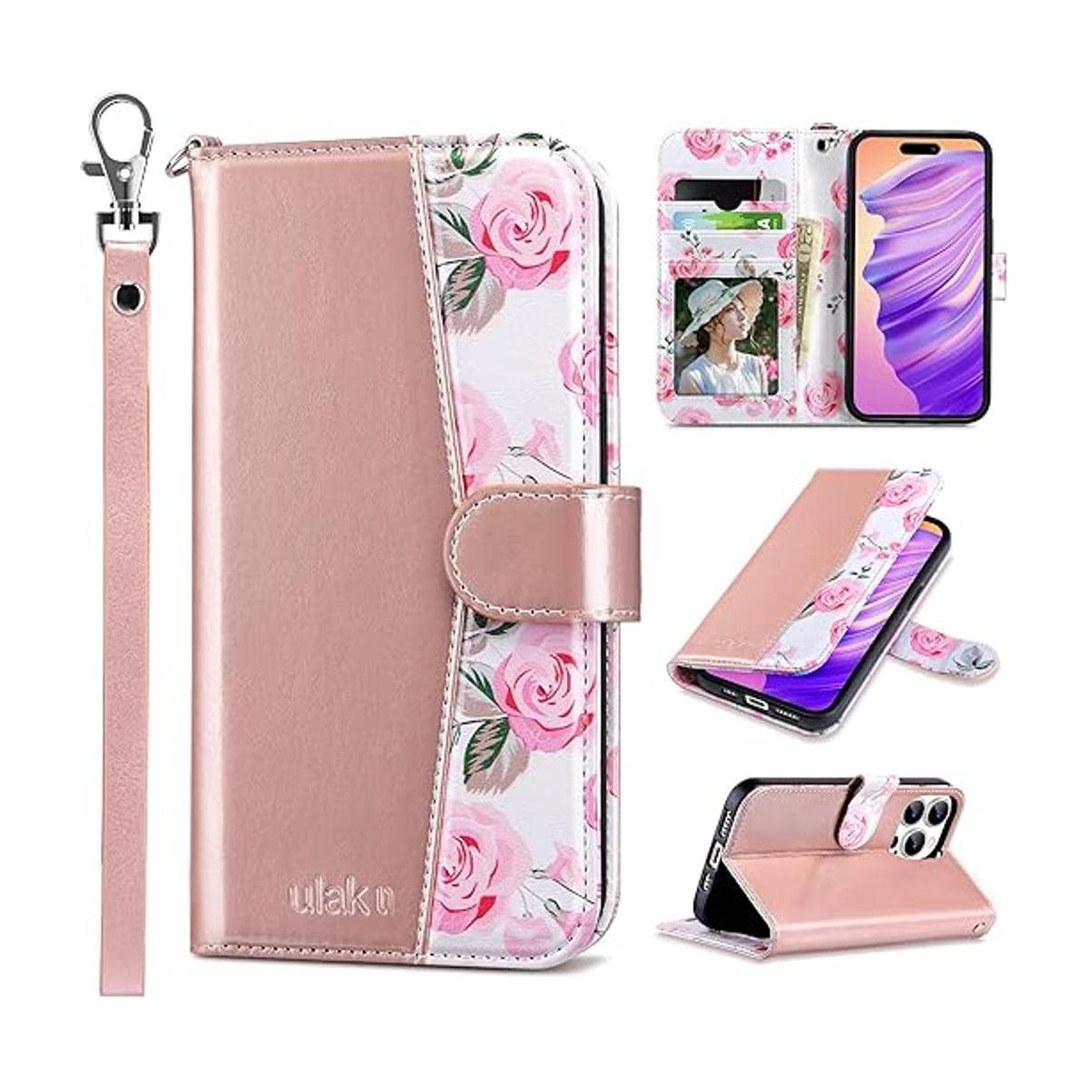 ULAK Compatible con iPhone 14 Pro Funda tipo cartera con