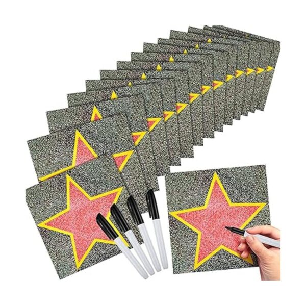 Juego de 100 hojas de calcomanías de estrella de cine