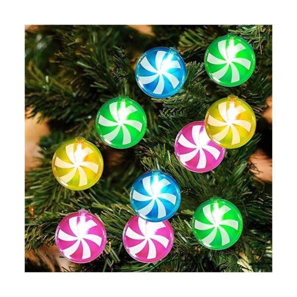 2 tiras de luces de Navidad de 5.5 pies 10 LED bonitas