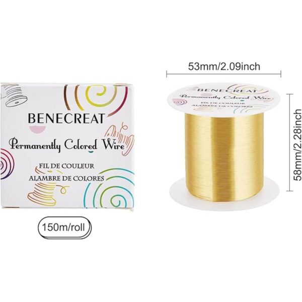 BENECREAT Alambre de cobre resistente al deslustre de