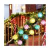 2 tiras de luces de Navidad de 5.5 pies 10 LED bonitas