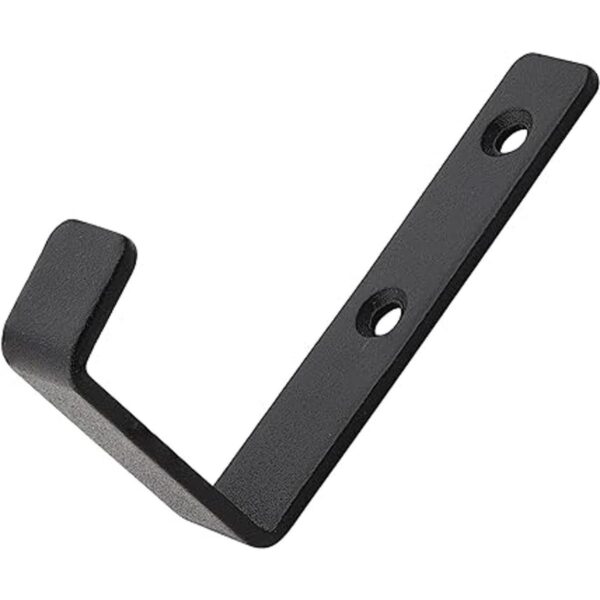 Ganchos de pared negros resistentes de metal puro súper_5