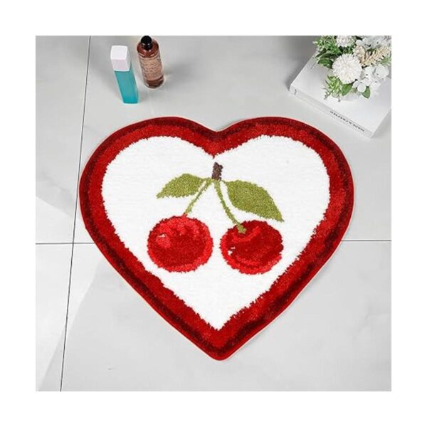 Tapete de baño de cerezo bonito tapete de baño con frutas_2