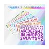 8 hojas de calcomanías de letras adhesivas de 1 pulgada 2