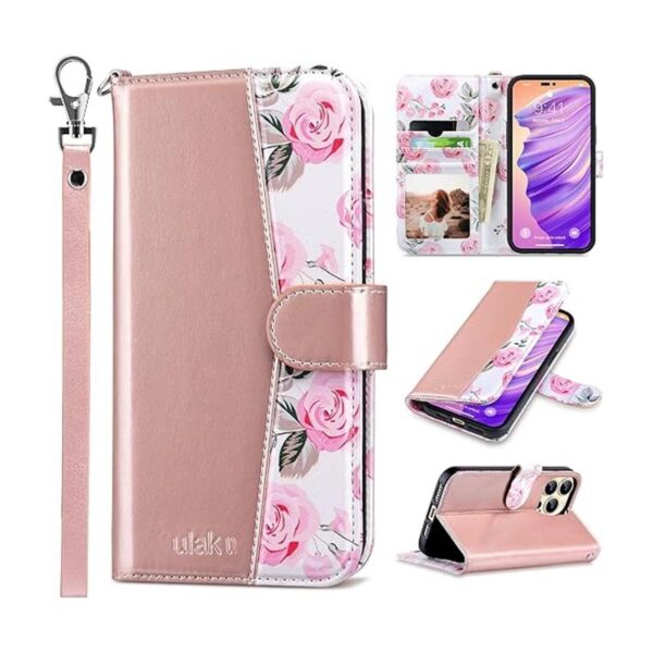 ULAK Compatible con iPhone 14 Pro Max Funda tipo cartera_1