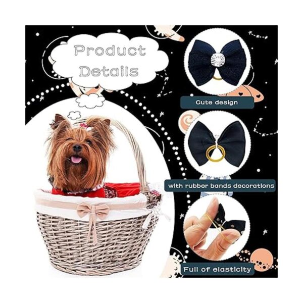 JpGdn 30 unidades15 pares de lazos para el pelo de perro