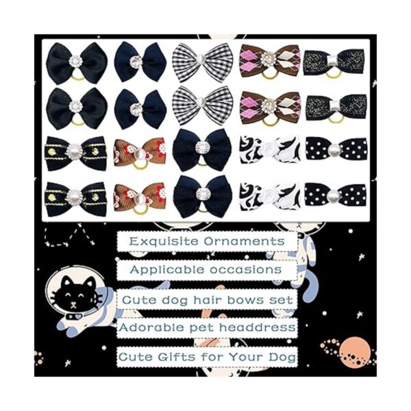 JpGdn 30 unidades15 pares de lazos para el pelo de perro