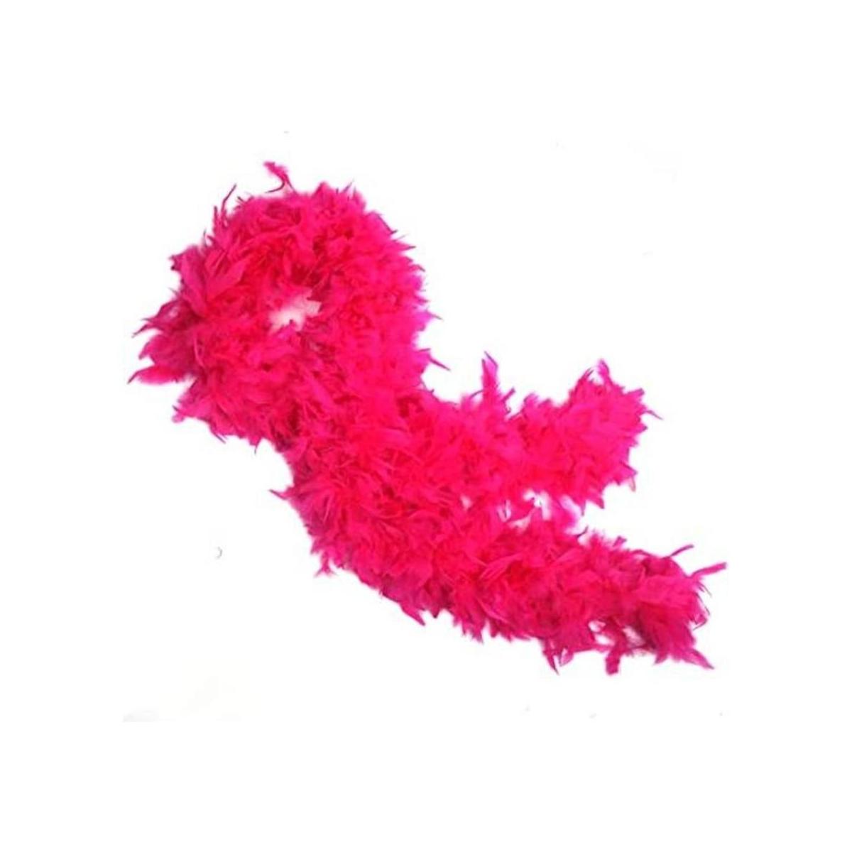 Boa de plumas de pavo chandelle rojo melocotón 2 yardas