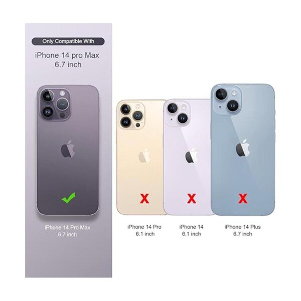 ULAK Compatible con iPhone 14 Pro Max Funda tipo cartera_5