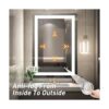 FTOTI Espejo LED de 24 x 32 pulgadas espejo de baño_5