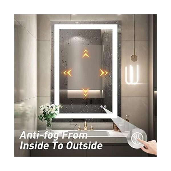 FTOTI Espejo LED de 24 x 32 pulgadas espejo de baño_5