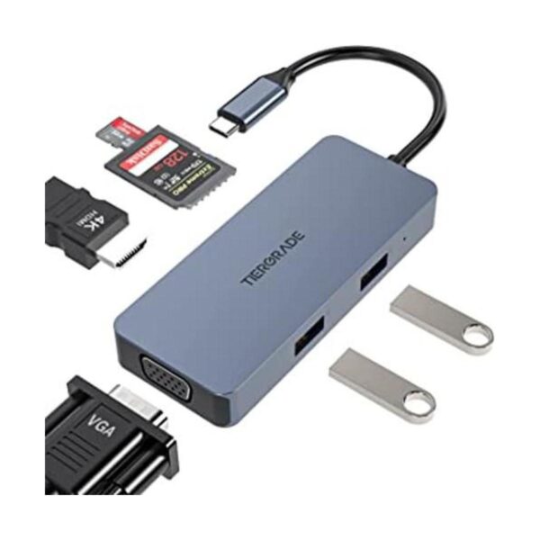 Tiergrade Estación de acoplamiento USB C adaptador_1
