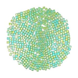 Azulejos de mosaico de cristal cuadrado de 1.1 libras