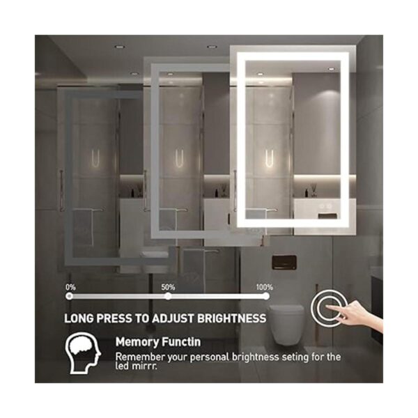 FTOTI Espejo LED de 24 x 32 pulgadas espejo de baño_4