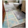 HELLATHUND 6 plantillas reutilizables de azulejos de 12 x
