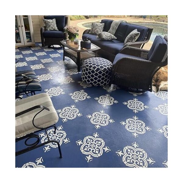 HELLATHUND 6 plantillas reutilizables de azulejos de 12 x