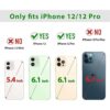 SHIELDON Funda tipo cartera para iPhone 12 5G funda de_2