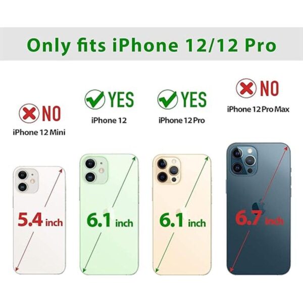 SHIELDON Funda tipo cartera para iPhone 12 5G funda de_2