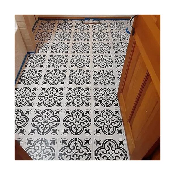 HELLATHUND 6 plantillas reutilizables de azulejos de 12 x
