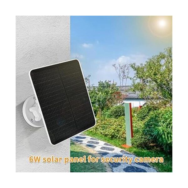 6W Solar Panel for Outdoor Security CameraCompatible with_2