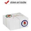 Xxcxpark 16 cajas de regalo de papel kraft blanco de 8 x 8_5