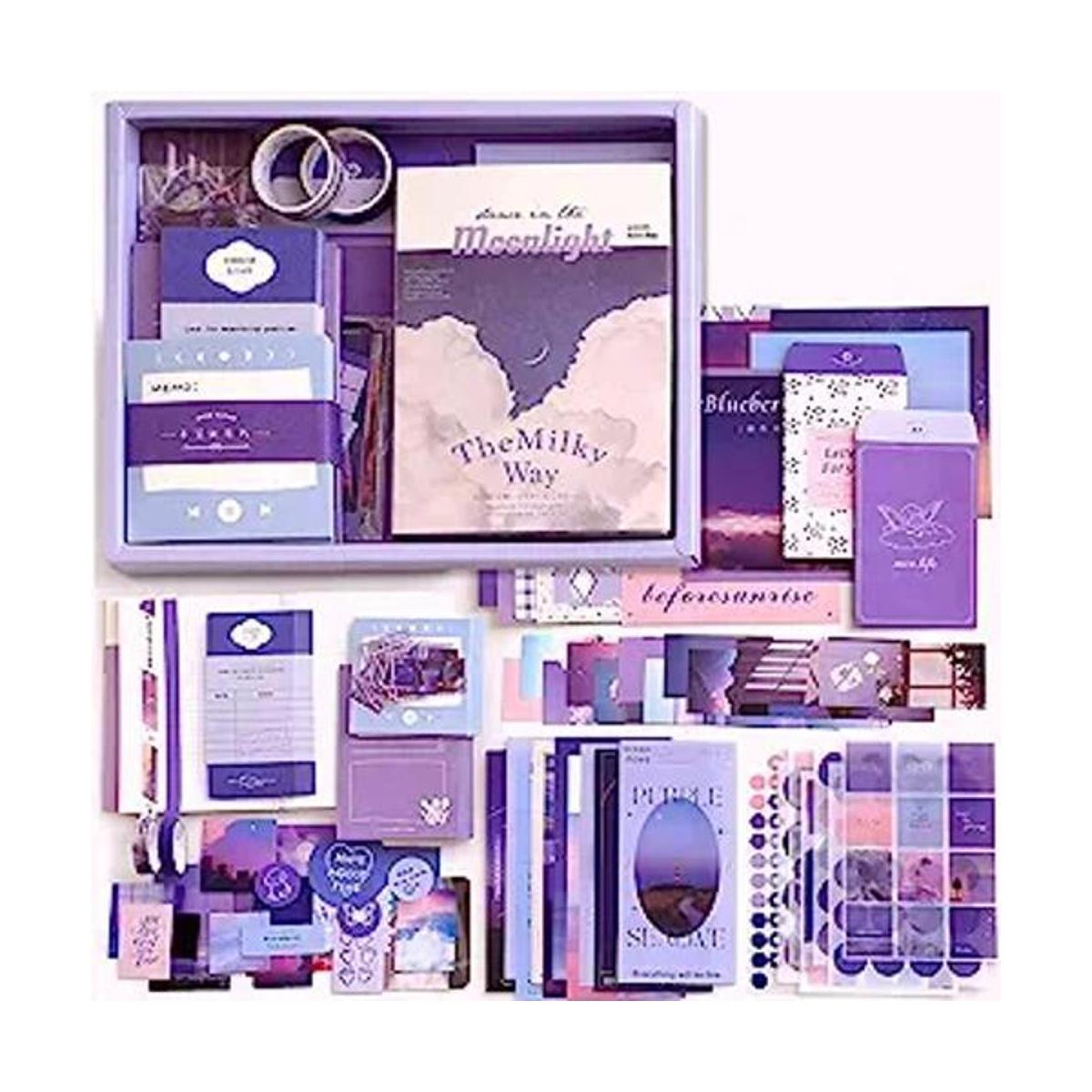 Kit de 348 piezas estéticas de álbumes de recortes kit de
