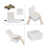 Xxcxpark 16 cajas de regalo de papel kraft blanco de 8 x 8_4