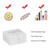 Xxcxpark 16 cajas de regalo de papel kraft blanco de 8 x 8_6