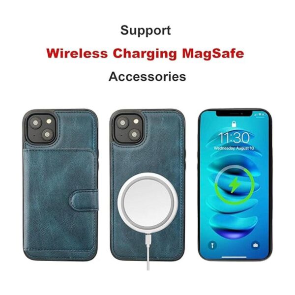Bocasal Funda tipo cartera para iPhone 14 compatible con_4