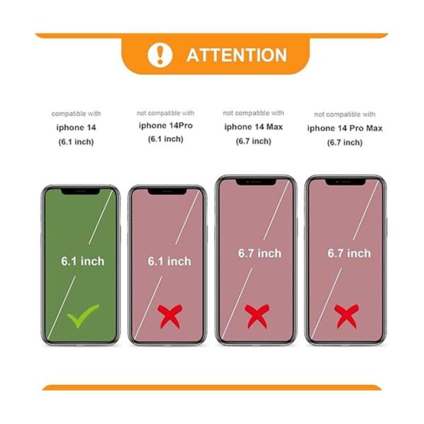 Bocasal Funda tipo cartera para iPhone 14 compatible con_2