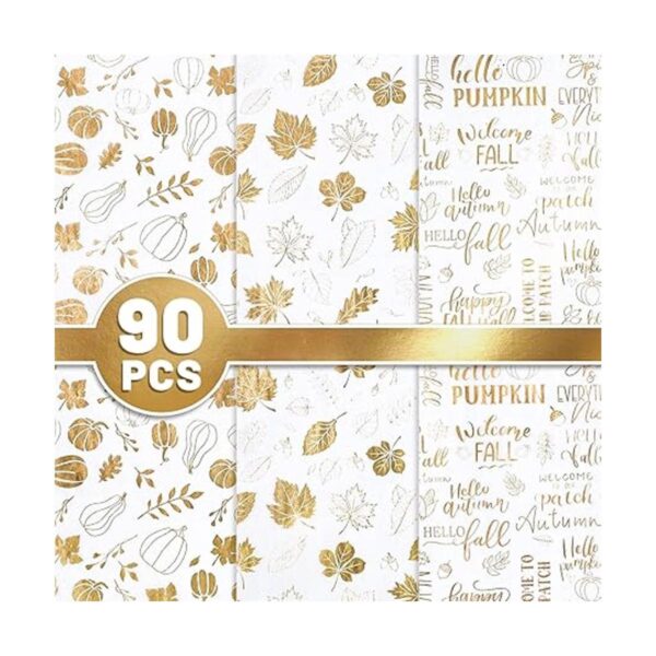 AnyDesign 90 hojas de papel de seda de otoño de Acción de
