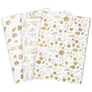 AnyDesign 90 hojas de papel de seda de otoño de Acción de