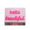 Hello Beautiful Tapete de baño rosa claro color