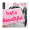 Hello Beautiful Tapete de baño rosa claro color