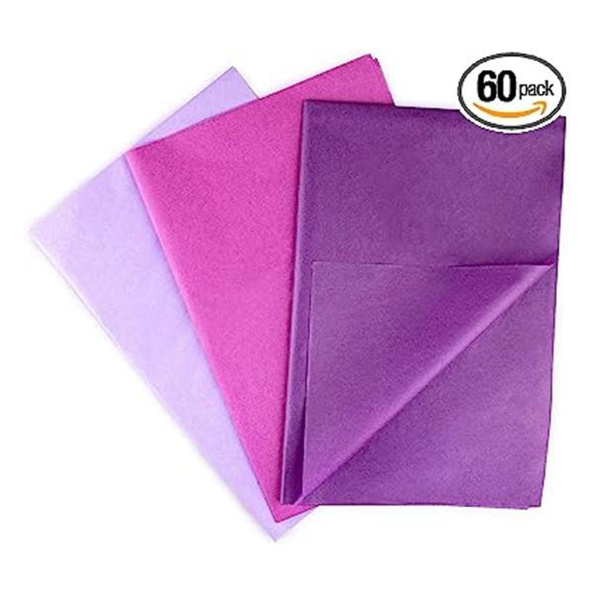 MR FIVE 60 hojas de papel de seda de regalo a granel 20 x