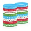 Pulseras de goma de slicone de Navidad feliz año nuevo_1