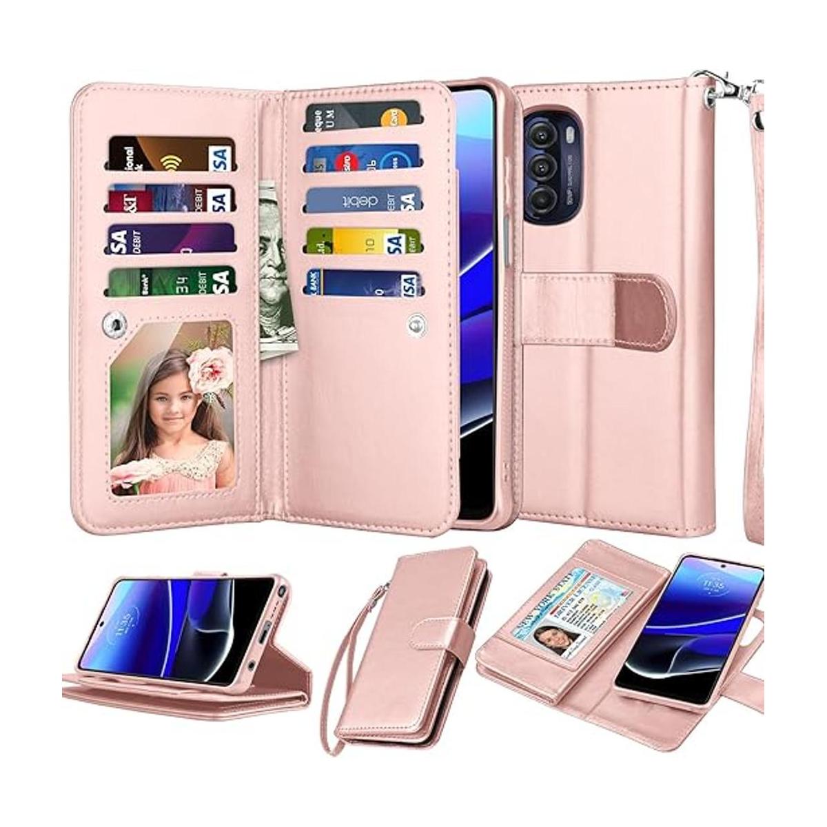 Njjex Funda tipo cartera para Motorola Moto G Stylus 2022