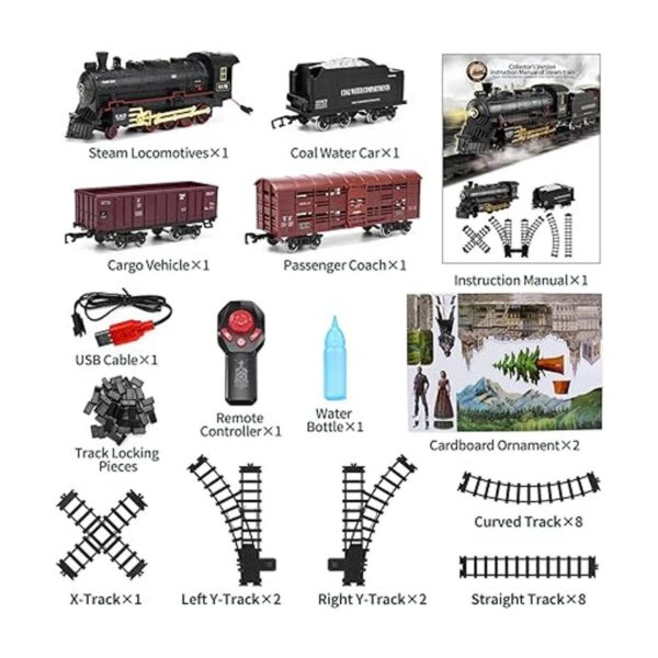 Juego de tren con control remoto pista eléctrica de tren