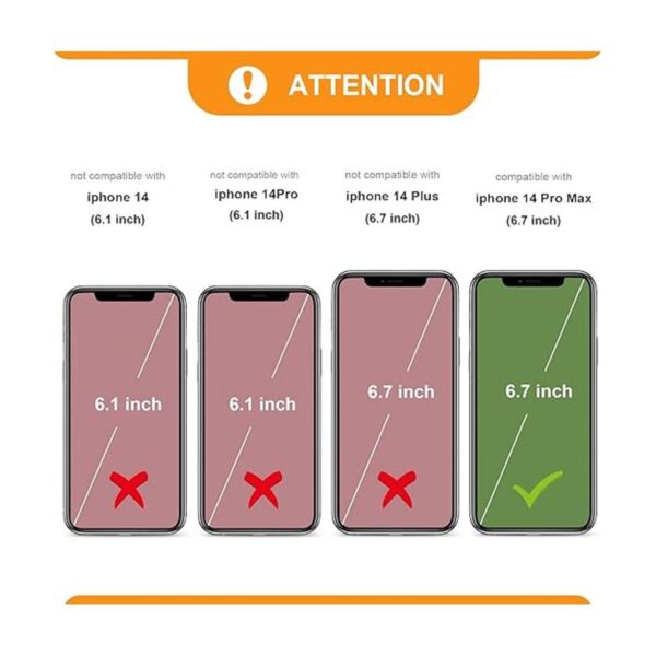 Bocasal Funda tipo cartera para iPhone 14 Pro Max 5G_2