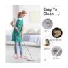 4 pares de pantuflas de microfibra para limpieza de