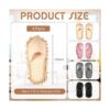 4 pares de pantuflas de microfibra para limpieza de