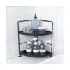 2 Tier Corner Bathroom Countertop Organizer Stackable_2