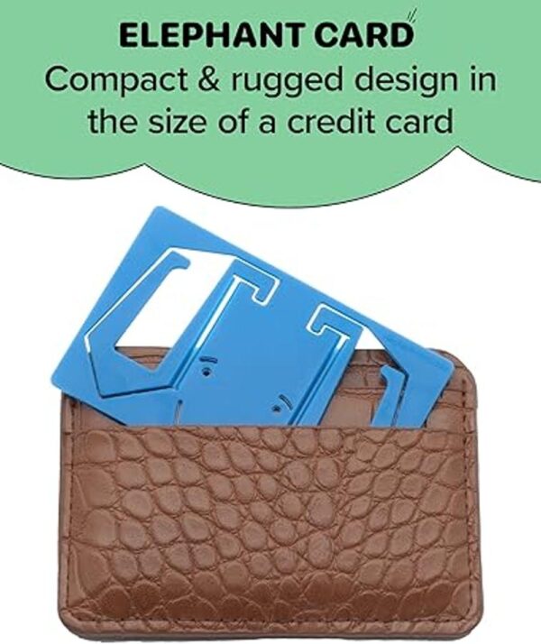 Elephant Card Blue Mount for iPhone Credit Card Size_4