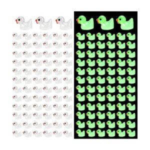 Mini patos de resina 100 patos pequeños luminosos de