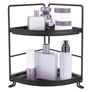 2 Tier Corner Bathroom Countertop Organizer Stackable_1