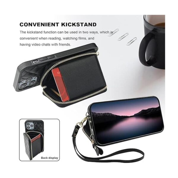 Bocasal Funda tipo cartera cruzada para iPhone 14 Pro con_5