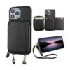 Bocasal Funda tipo cartera con bloqueo RFID para iPhone 14_1